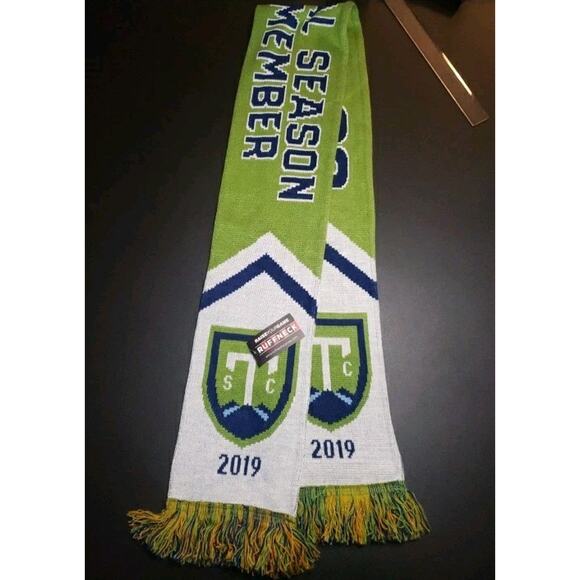 Seattle Sounders FC Ruffneck Scarf New With Tag Season Ticket Member MLS Soccer - Picture 2 of 3